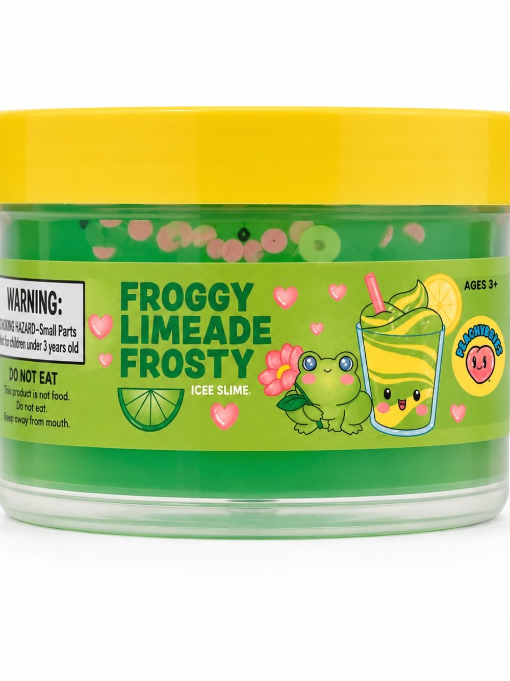 Peachybbies Froggy Limeade Frosty Icee Slime Key Lime Sherbet Scent NIP